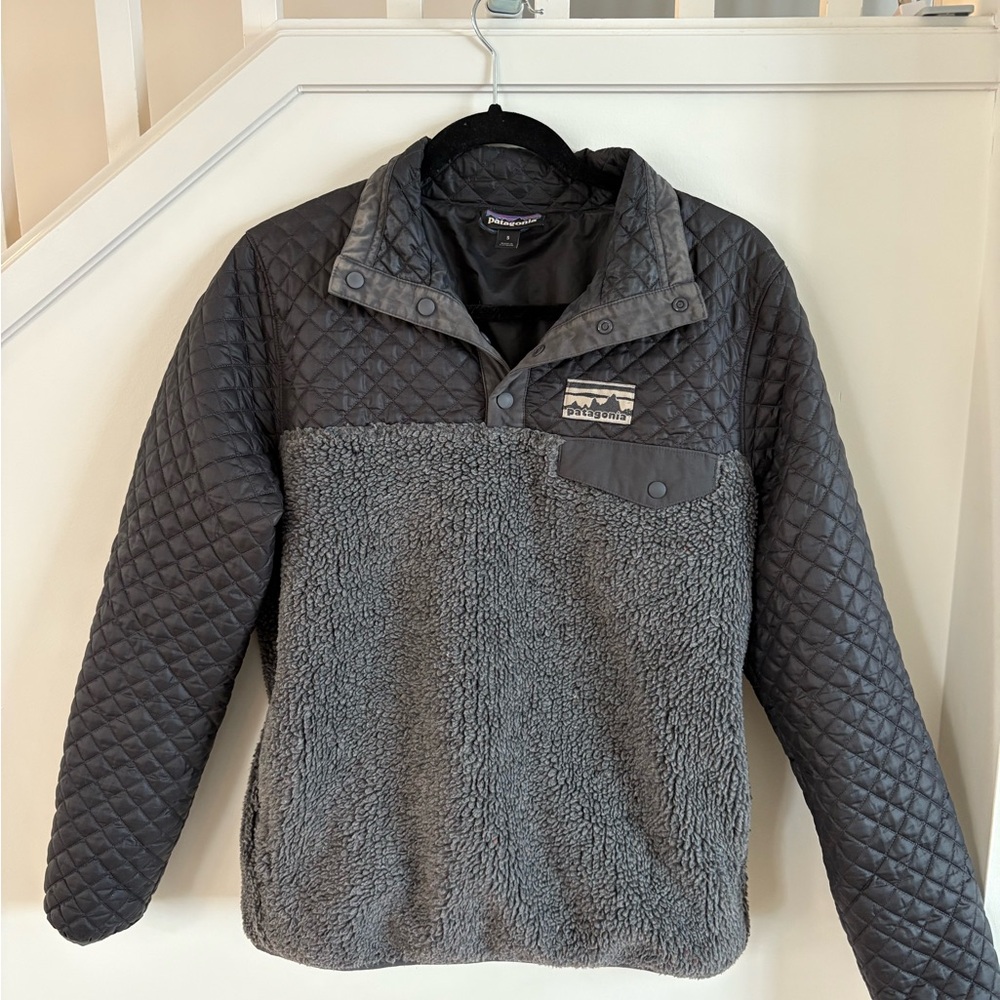 Patagonia Mixed Snap-T Pullover Fleece Women Small puff coat jacket
